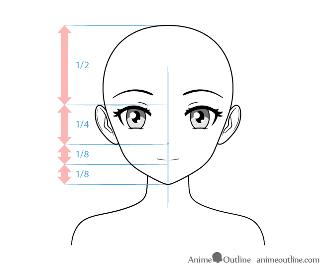 How To Draw Anime Girl Face Smiling   Anime Drawing Tutorial  Dina  Art  YouTube