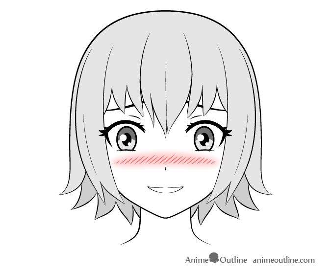 Blush Girl Cute Kawaii Animegirl Anime Girl Embarrassed  Cute Anime Girl  Blush PNG Image  Transparent PNG Free Download on SeekPNG