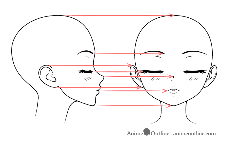 How to Draw Anime Kissing Lips & Face Tutorial - AnimeOutline