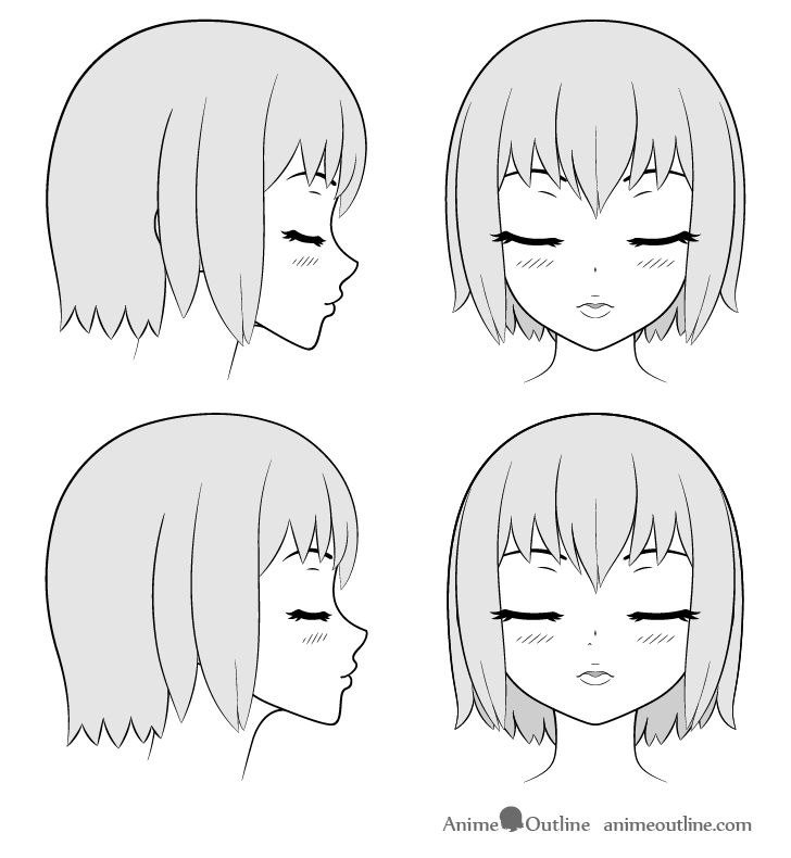 How to draw an anime couple kissing Step by step tutorial  YouTube