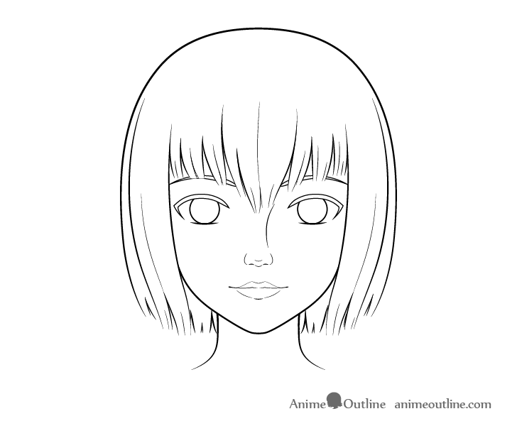 How To Draw A Realistic Anime Face Step By Step Animeoutline