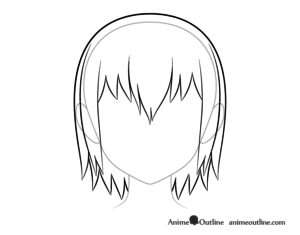 How to Draw Wet Anime Hair Step by Step - AnimeOutline