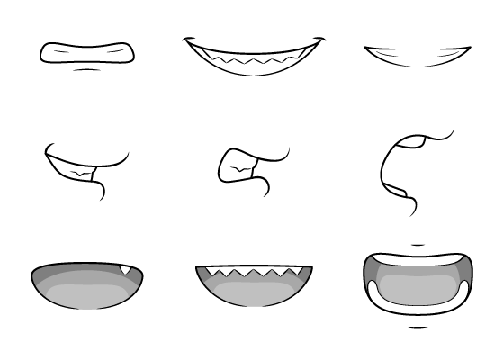 Anime character illustration, Eye Smile Anime Mouth, mouth smile
