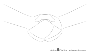 How to Draw a Handshake Step by Step - AnimeOutline