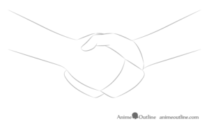 How to Draw a Handshake Step by Step - AnimeOutline