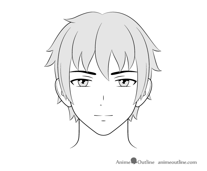 how to draw male anime characters