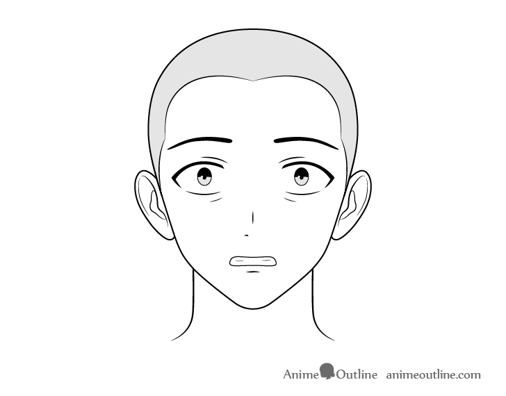 Illustration of a girl with a scared expression on her face. 33507107  Vector Art at Vecteezy