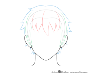 How to Draw Anime Male Hair Step by Step - AnimeOutline