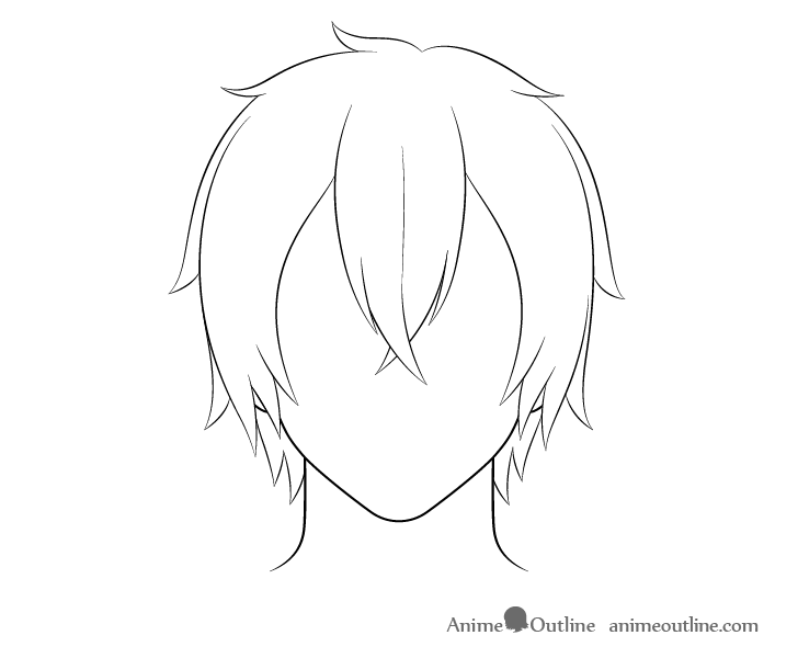How To Draw Anime Boy Hair Drawing Realistic Anime Hair