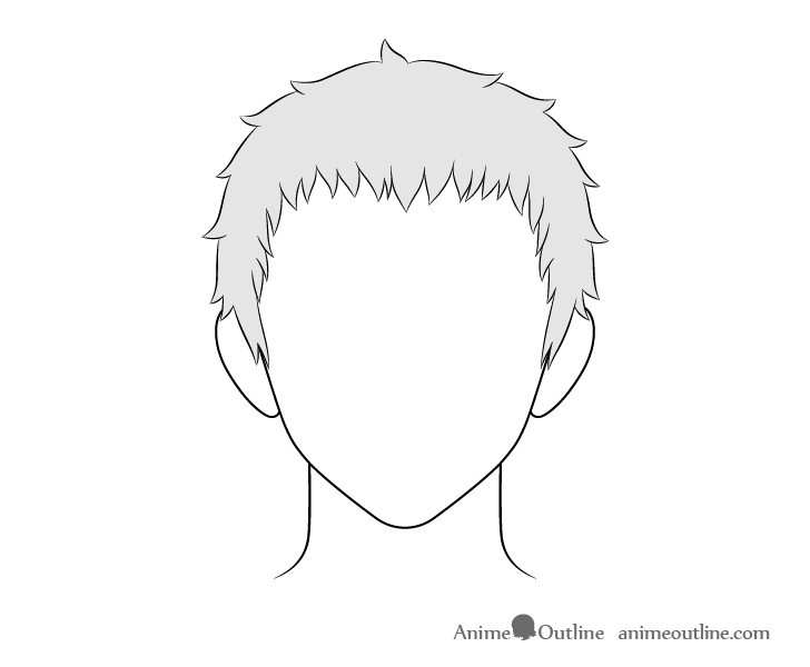 Japanese Anime Curly Hair Male Character Hairstyle, Anime Drawing, Hair  Drawing, Hairstyle Drawing PNG Transparent Clipart Image and PSD File for  Free Download