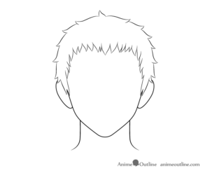 How to Draw Anime Male Hair Step by Step - AnimeOutline