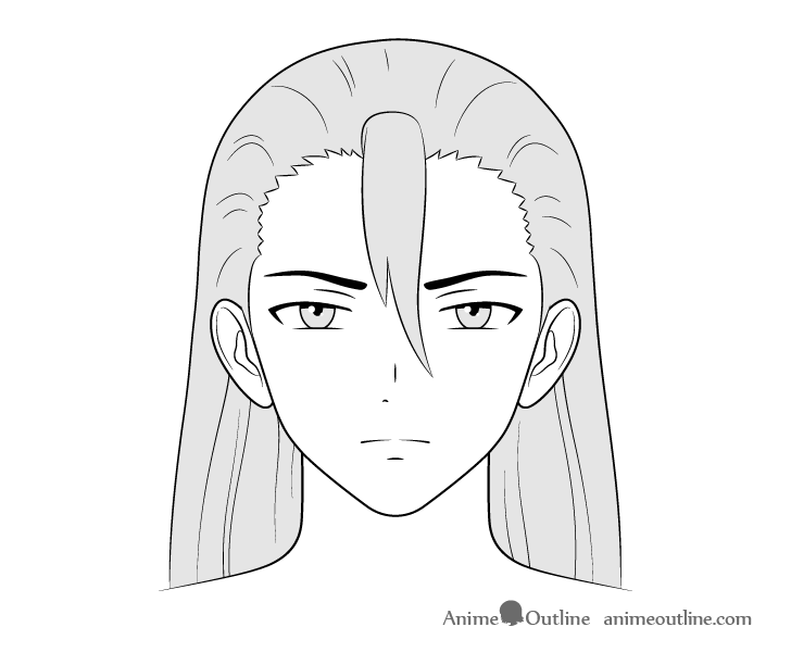Pretty and handsome face for anime boy character 15267782 Vector Art at  Vecteezy
