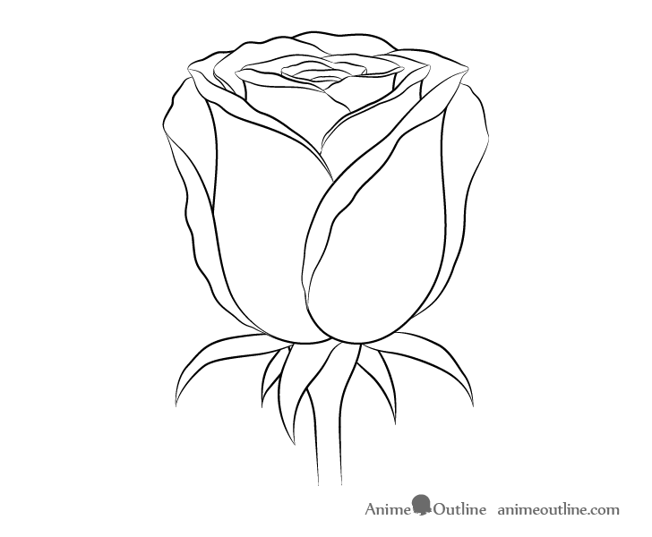 Bold flower drawing