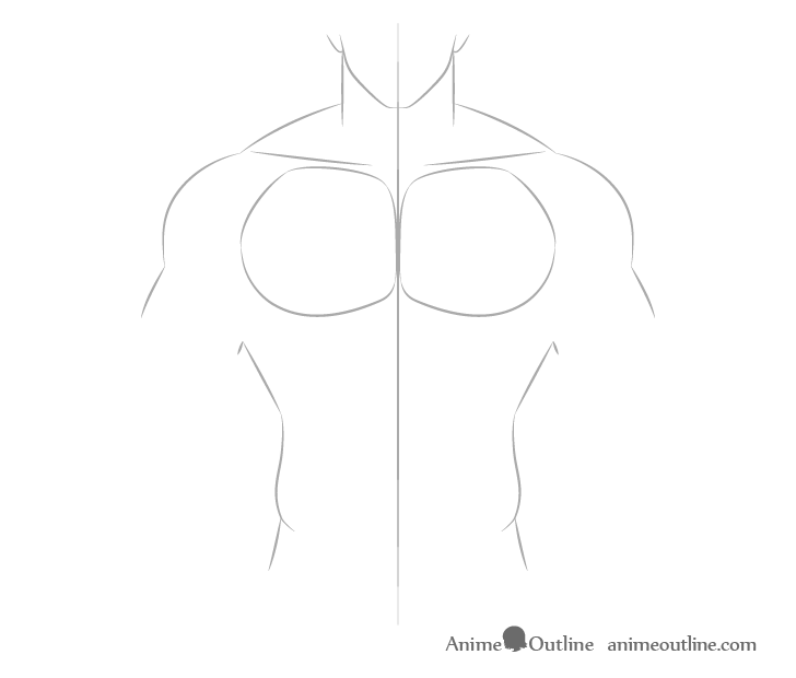how to draw manga male body