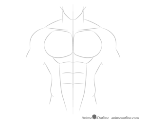 How To Draw Anime Muscular Male Body Step By Step - AnimeOutline