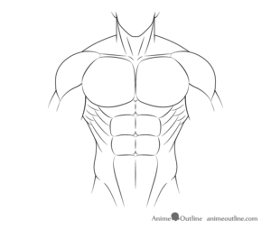 How to Draw Anime Muscular Male Body Step by Step - AnimeOutline