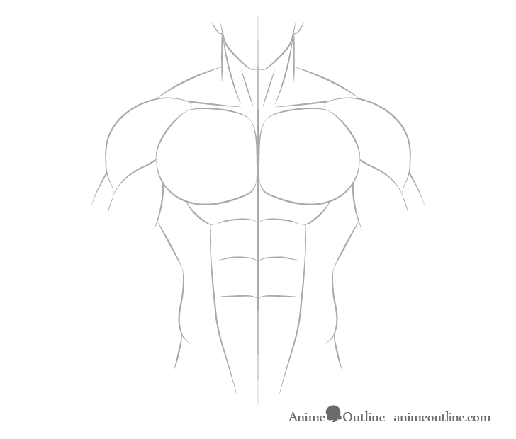 muscular man drawing