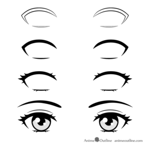 How to Draw Anime Eyelashes Step by Step - AnimeOutline