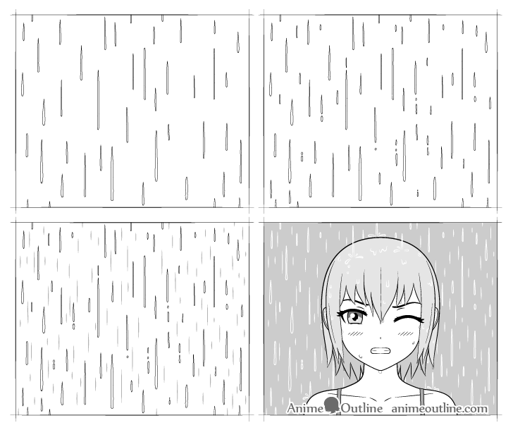Wallpaper umbrella, rain, Schoolgirl, neon lights, school girl for mobile  and desktop, section арт, resolution 1920x1080 - download