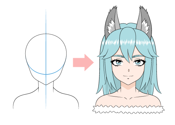 Lets Draw Anime Wolf Girl  YouTube
