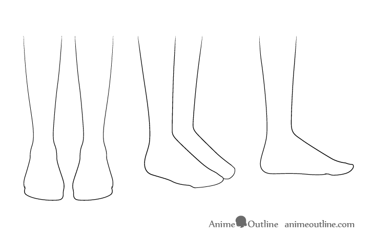 how to draw shoes from the front step by step