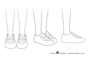 How to Draw Anime Shoes Step by Step - AnimeOutline