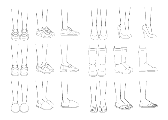 How to Draw Feet and Shoes Reference Book