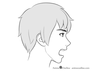 How to Draw Anime Male Facial Expressions Side View - Sparks Vicke1948