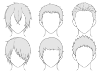 Anime male hairstyles
