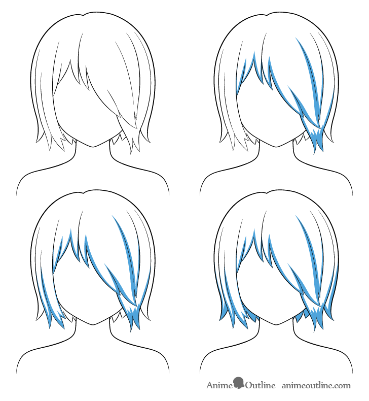 How to Shade Anime Hair Step by Step AnimeOutline