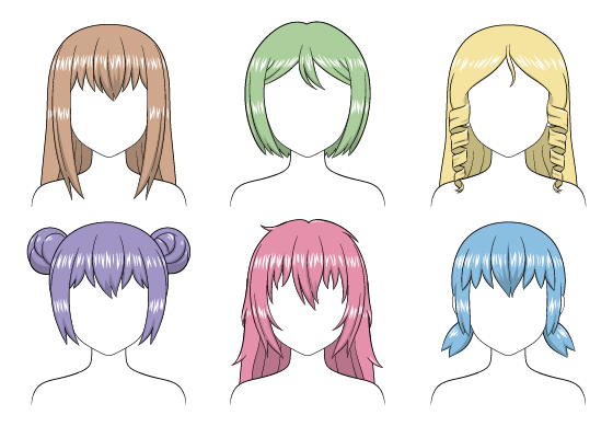 How to Shade Manga Hair Two Ways - YouTube