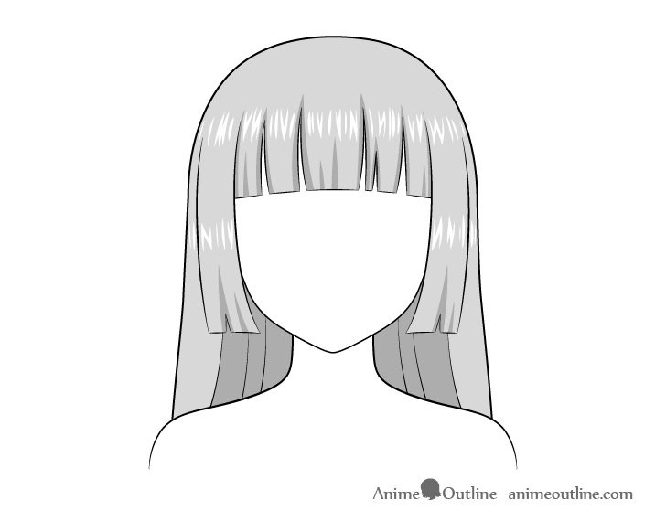 How To Draw Hair Highlights Anime / Anime Hair Shading and Highlighting