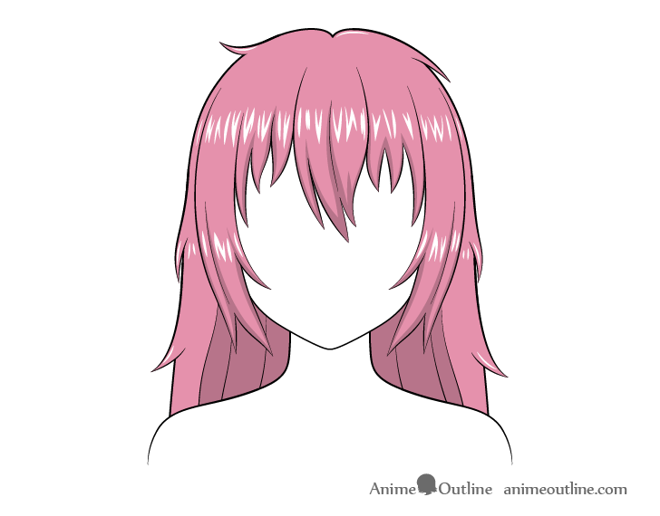 How to Shade Anime Hair Step by Step AnimeOutline
