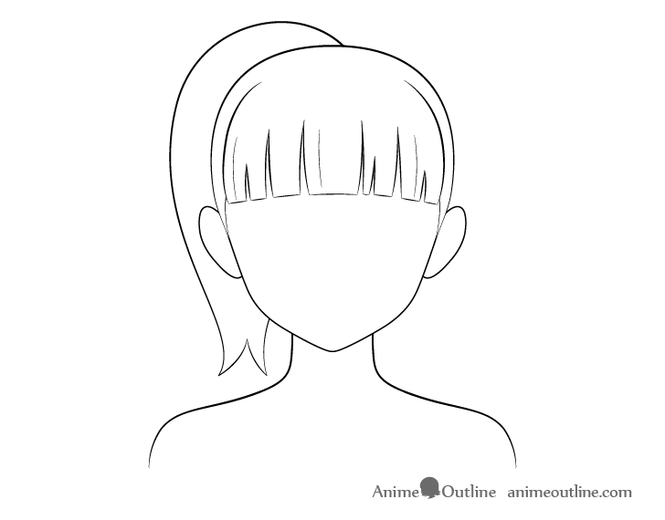 Coloring Page Of Anime Girl With Black And White Line Art Outline Sketch  Drawing Vector, Anime Artwork Drawing, Anime Artwork Outline, Anime Artwork  Sketch PNG and Vector with Transparent Background for Free