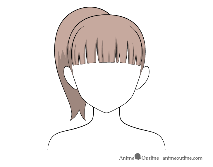 How to color anime hair in SAI for awesome, easy & quick results – Painting  Dreamscapes