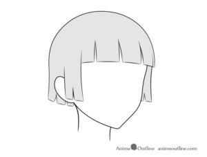 How to Draw Anime Hair in 3/4 View Step by Step - AnimeOutline