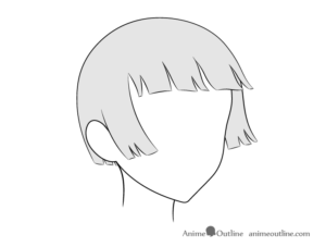 How to Draw Anime Hair in 3/4 View Step by Step - AnimeOutline