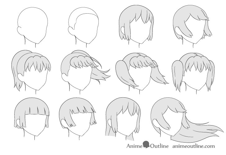 How to Digitally Draw: Semi Realistic Anime Hair | Winged Canvas Blog