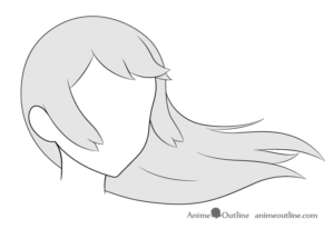 How to Draw Anime Hair in 3/4 View Step by Step - AnimeOutline