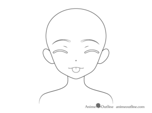 How to Draw Anime Tongue Out Face Step by Step - AnimeOutline