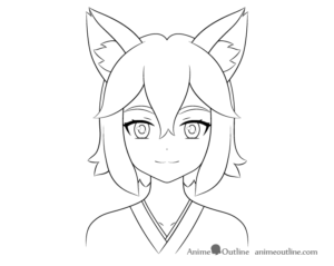 How to Draw an Anime Fox Girl Step by Step - AnimeOutline