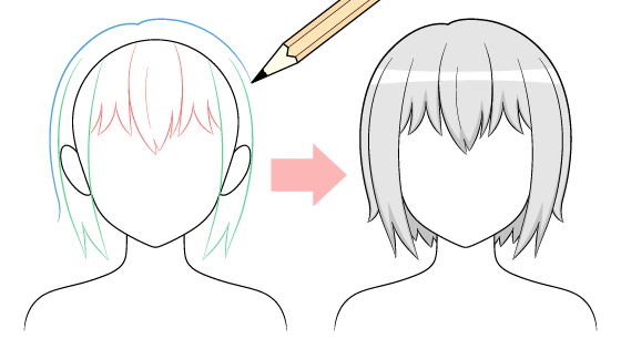 How to Draw Anime Hair Video Tutorial - AnimeOutline