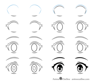 How to Draw Surprised Anime or Manga Eyes - AnimeOutline