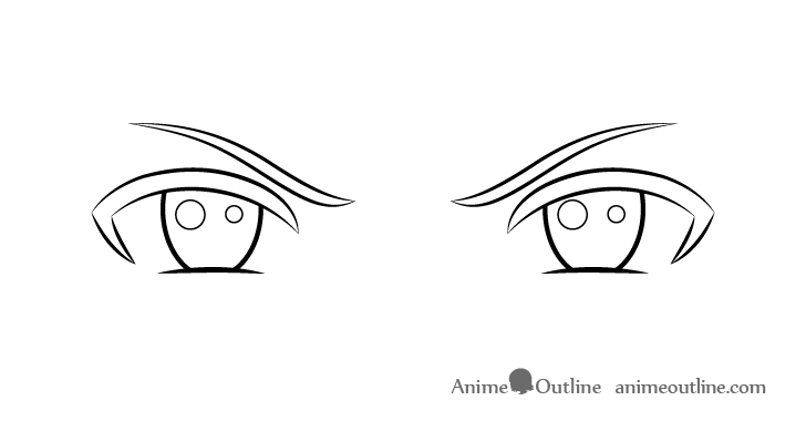 How to draw eyes  Angry Eyes  Anime Eyes  YouTube