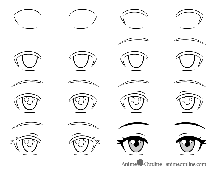 How You Can Draw Bored Anime Or Manga Eyes Artshow24