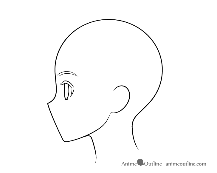 How to Draw Anime Face Side View (With Proportions) - AnimeOutline