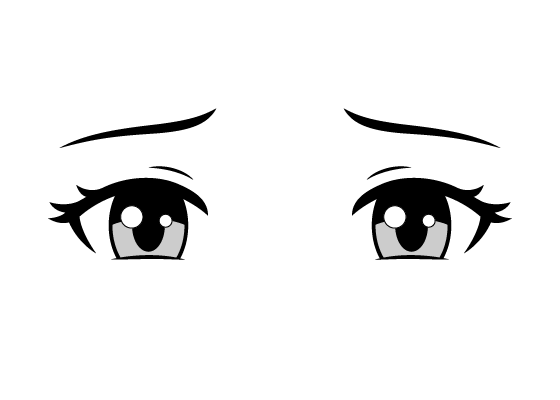 Anime Cute Eyes PNG Transparent SVG Vector  OnlyGFXcom