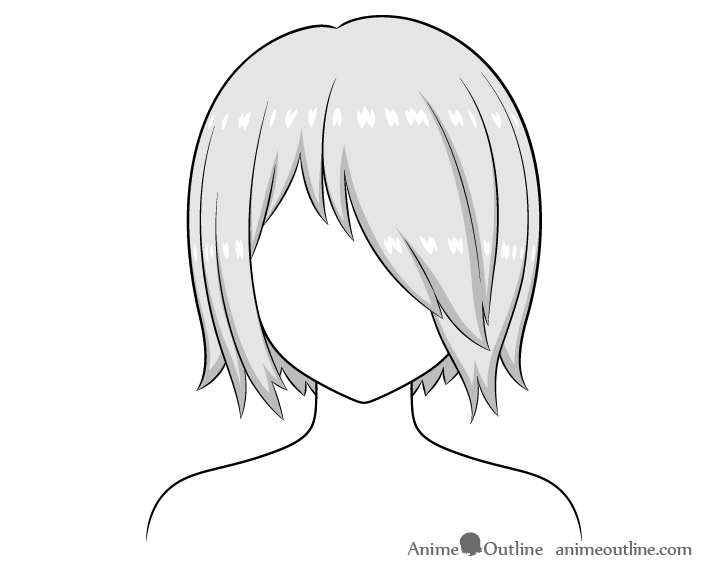 How To Draw Anime Hair Over One Eye Qa Art