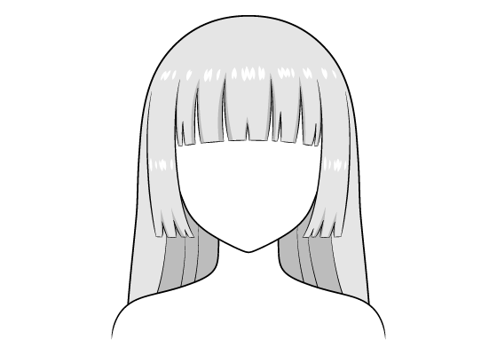 How to Draw Female Anime Hair in Pencil: Bangs, Pigtails and