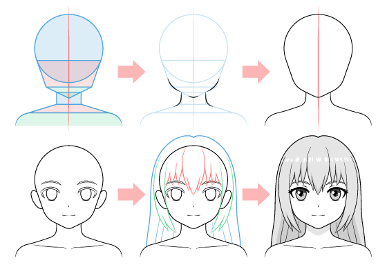 Beginner Guide To Drawing Anime  PDF  Shape  Drawing